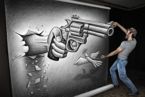 Pencil Vs Camera - 72 (Peace Vs Violence)